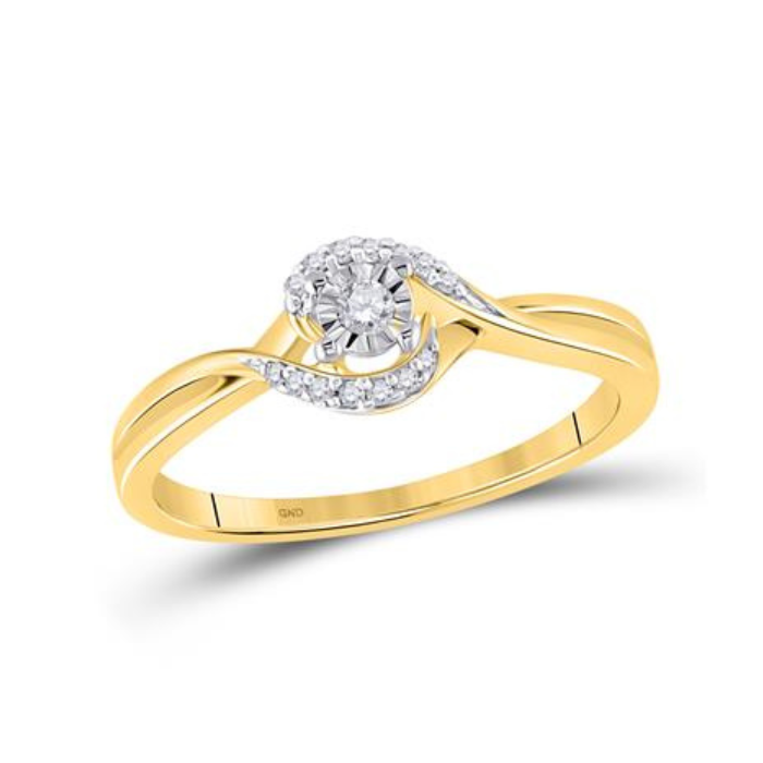 Anillo de compromiso con diamantes - Elegancia y calidad