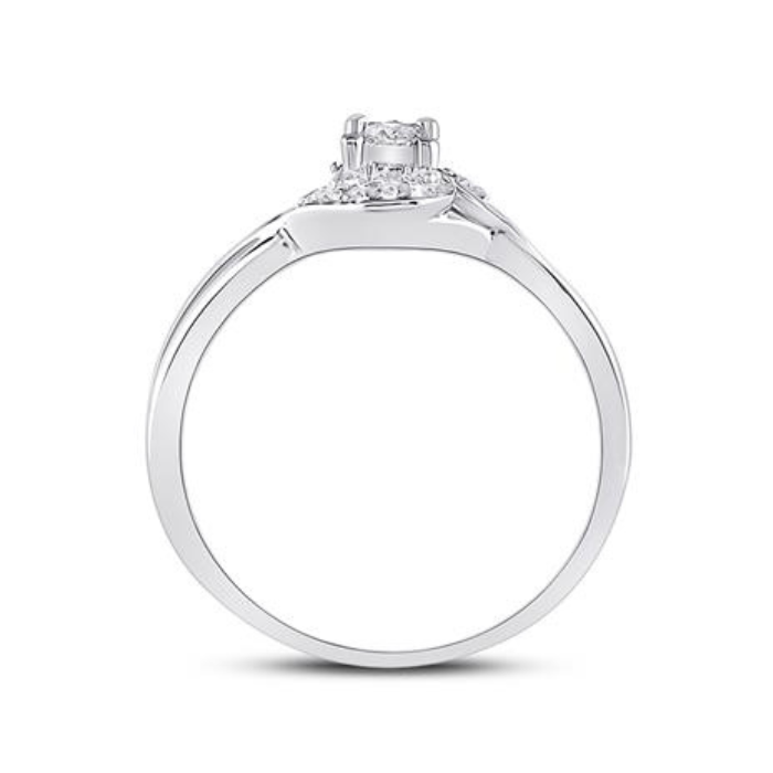 Anillo de compromiso con diamantes - Elegancia y calidad