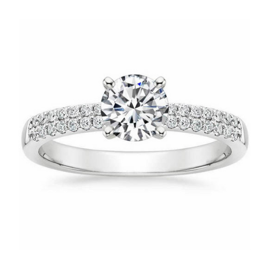 Anillos de Compromiso con zirconias | Joyería Impegno