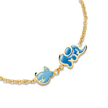 PMG034 Pulsera elefante y ratón